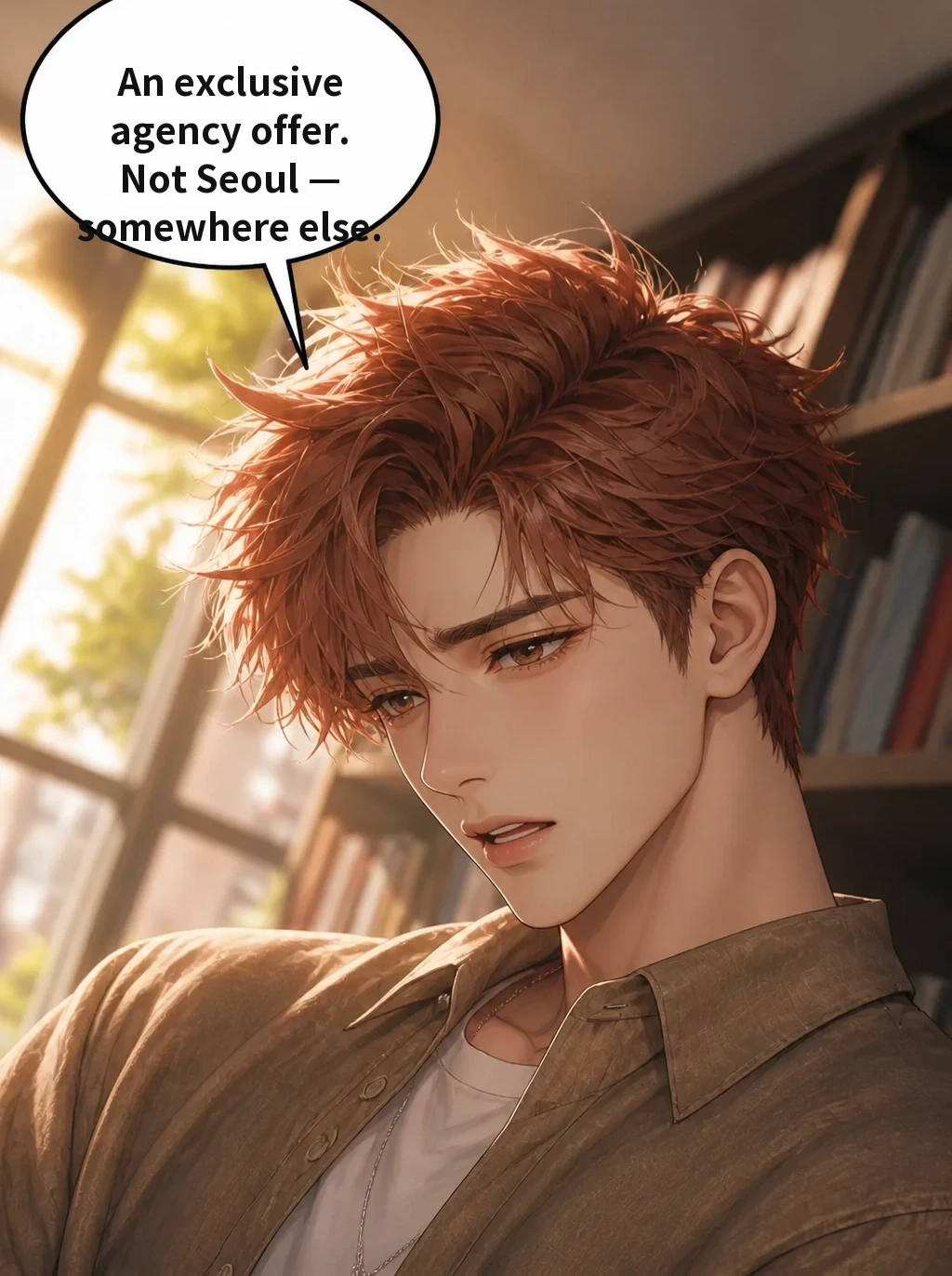 An exclusive agency offer. Not Seoul — somewhere else.