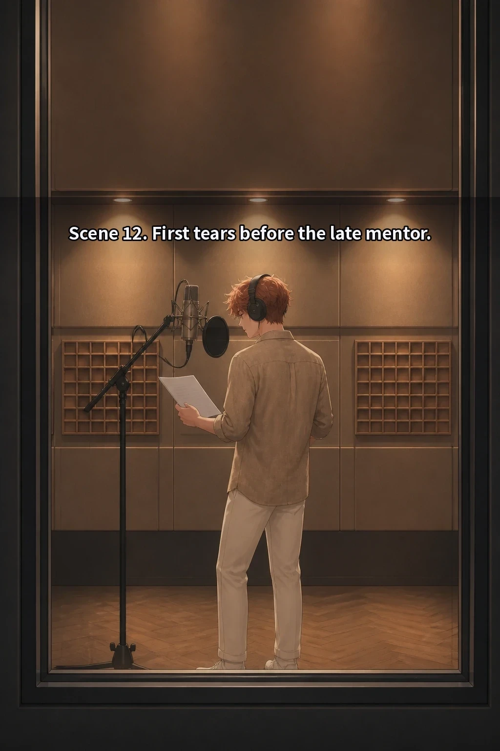 Scene 12. First tears before the late mentor.