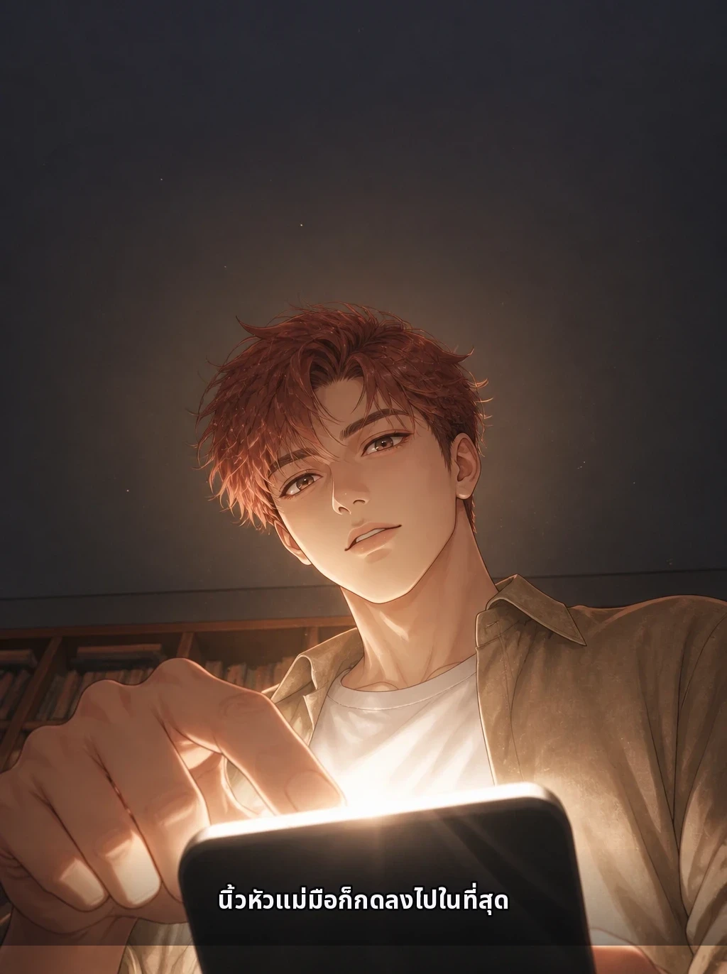 นิ้วหัวแม่มือก็กดลงไปในที่สุด