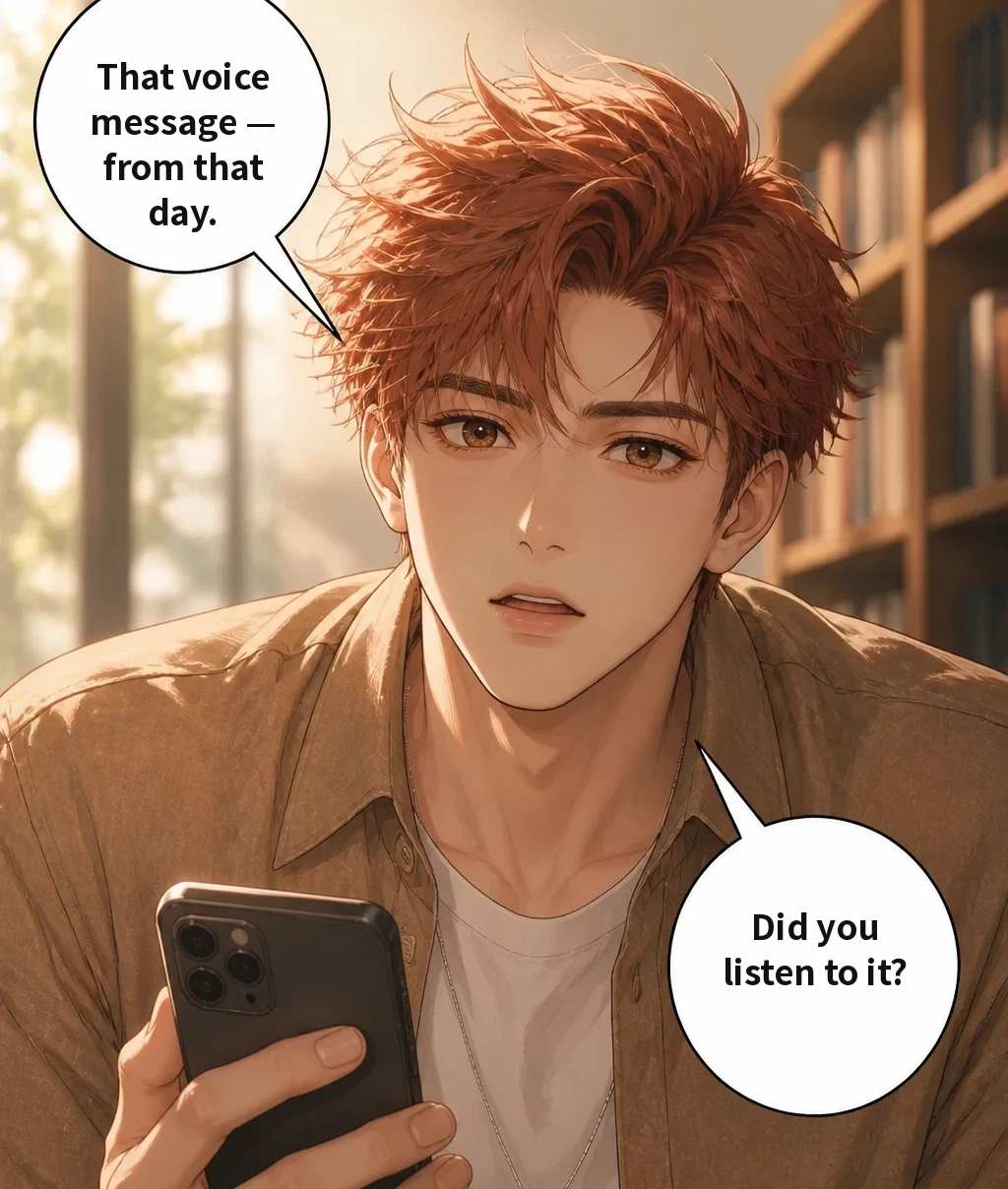 That voice message — from that day. Did you listen to it?