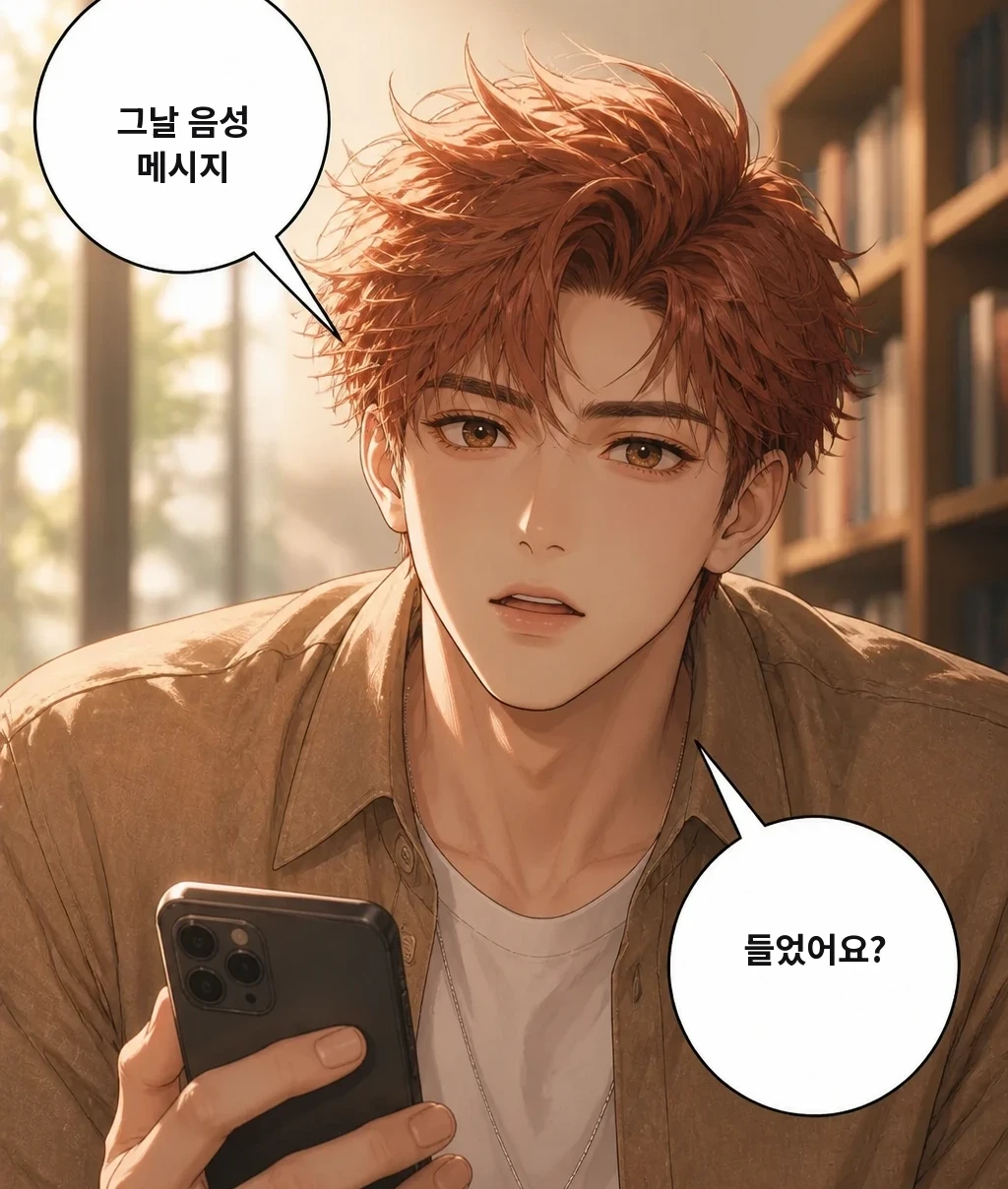 그날 음성 메시지 들었어요?