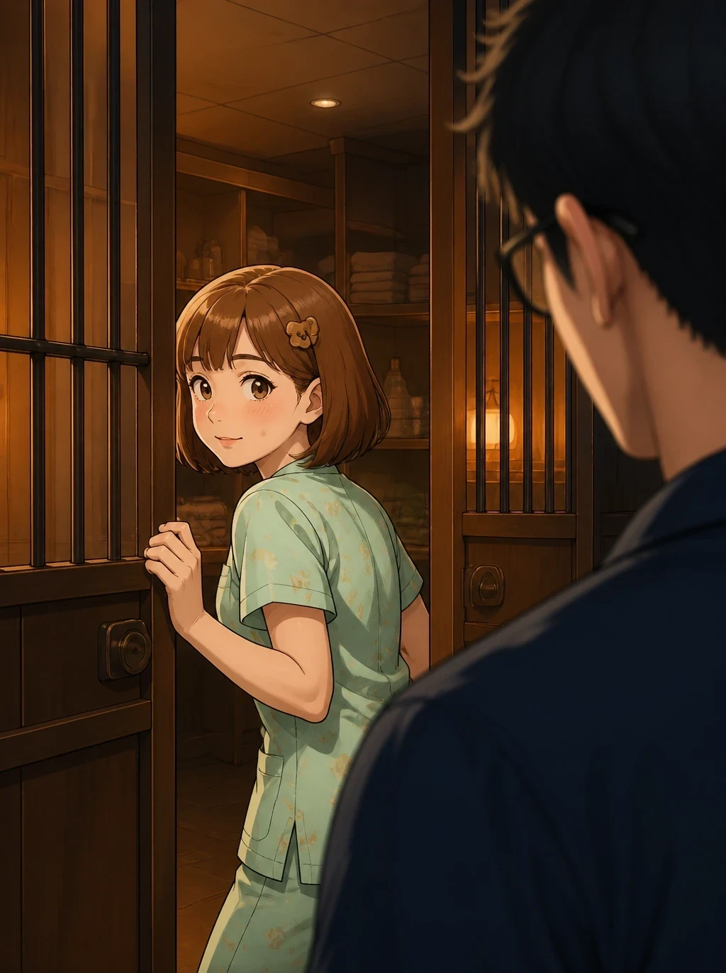 まるで、二人きりにしようとするように。