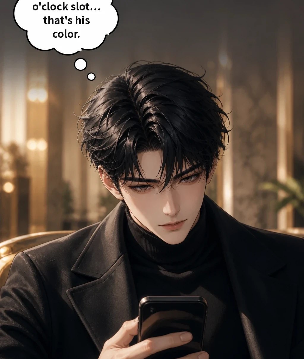 The three o'clock slot… that's his color.