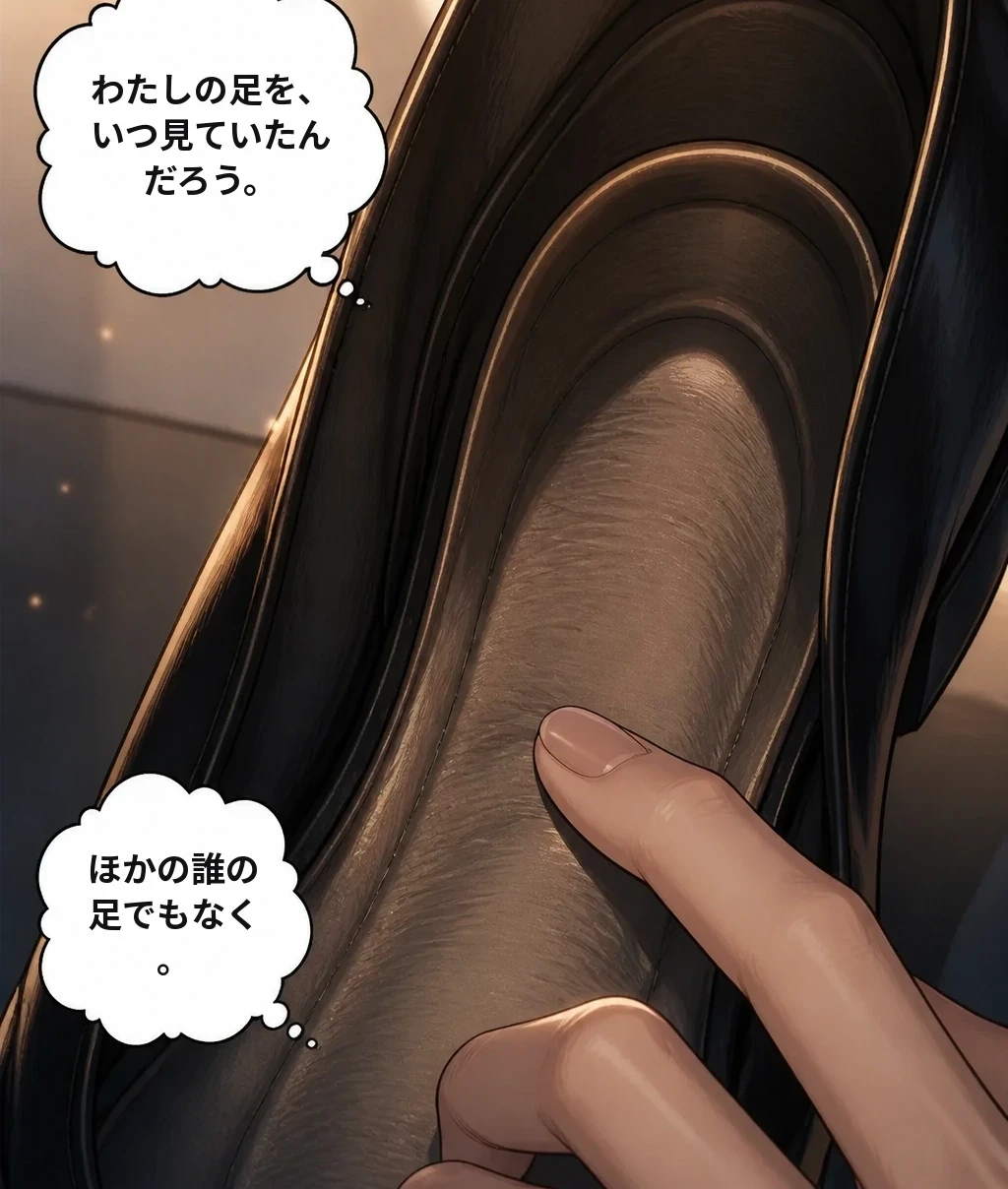 わたしの足を、いつ見ていたんだろう。 ほかの誰の足でもなく。