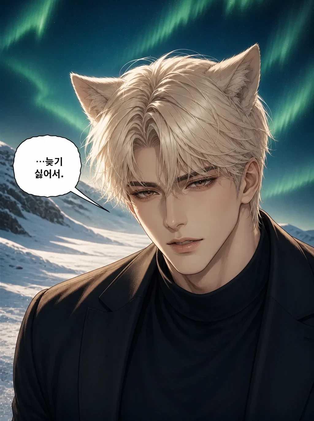 …늦기 싫어서.