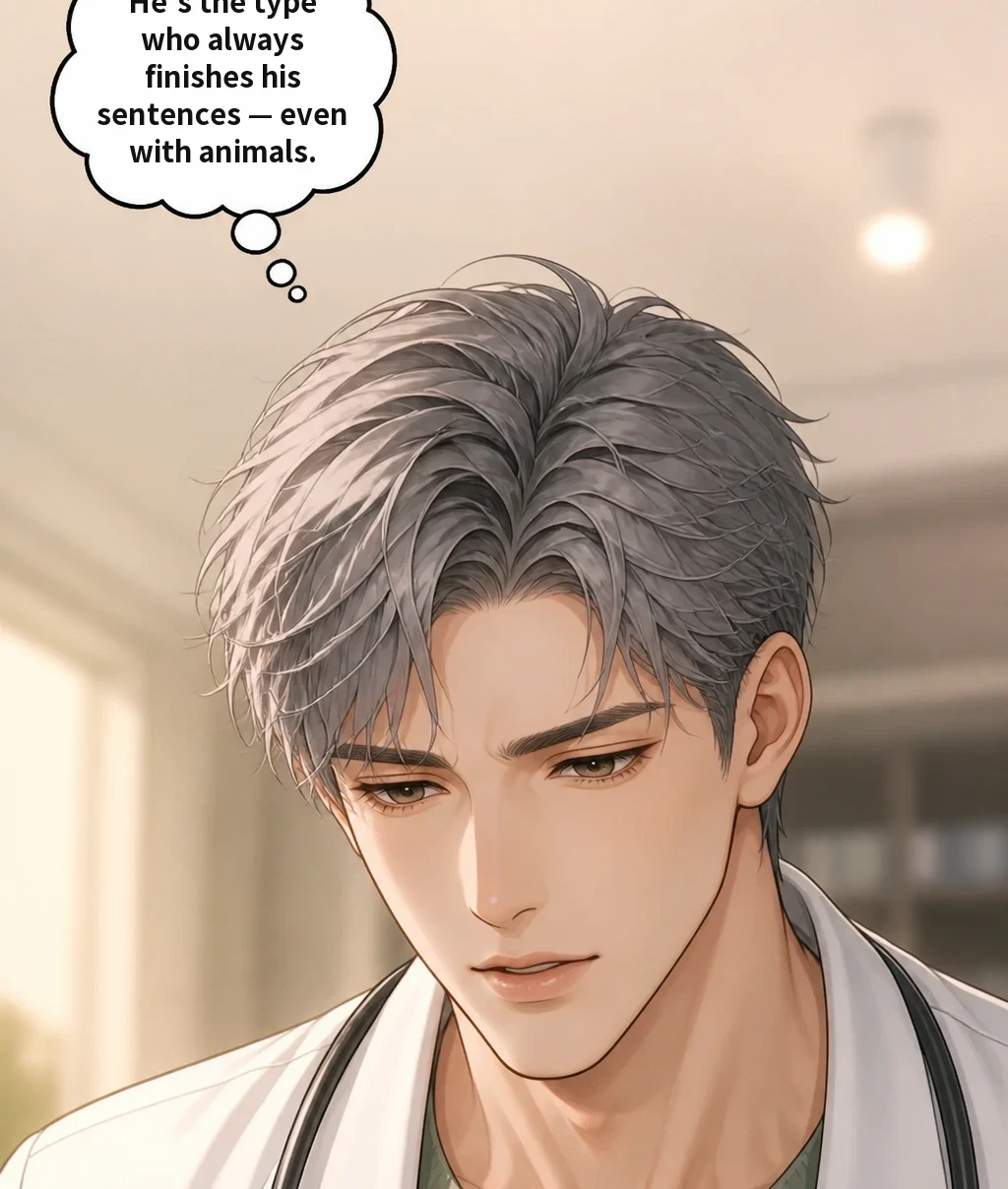 He's the type who always finishes his sentences — even with animals.
