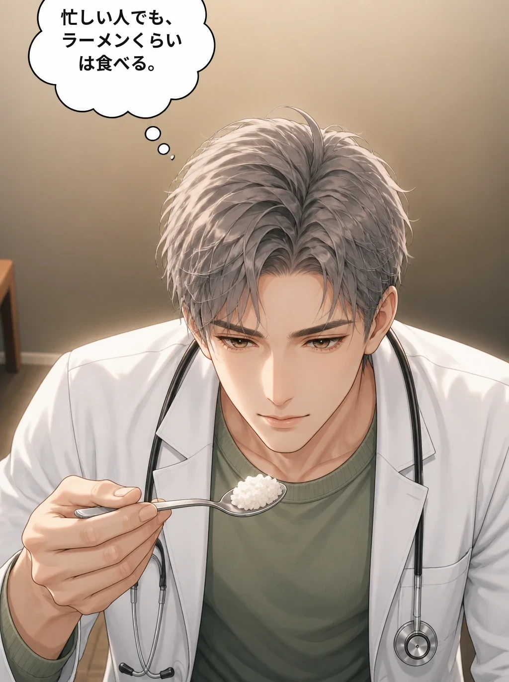 忙しい人でも、ラーメンくらいは食べる。