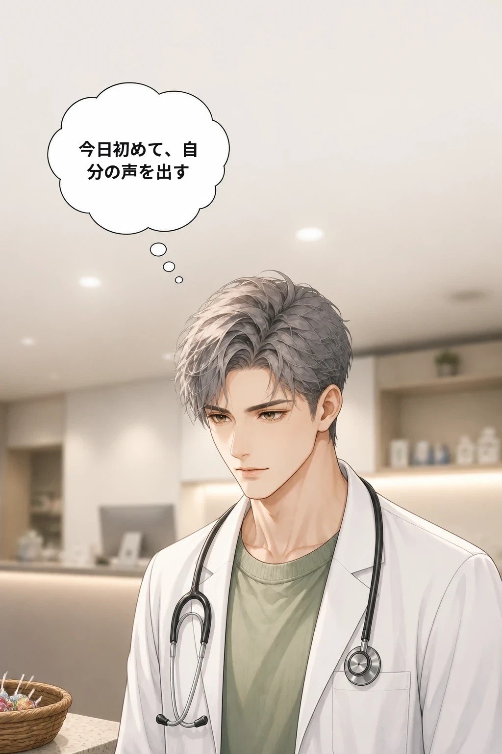 今日初めて、自分の声を出す