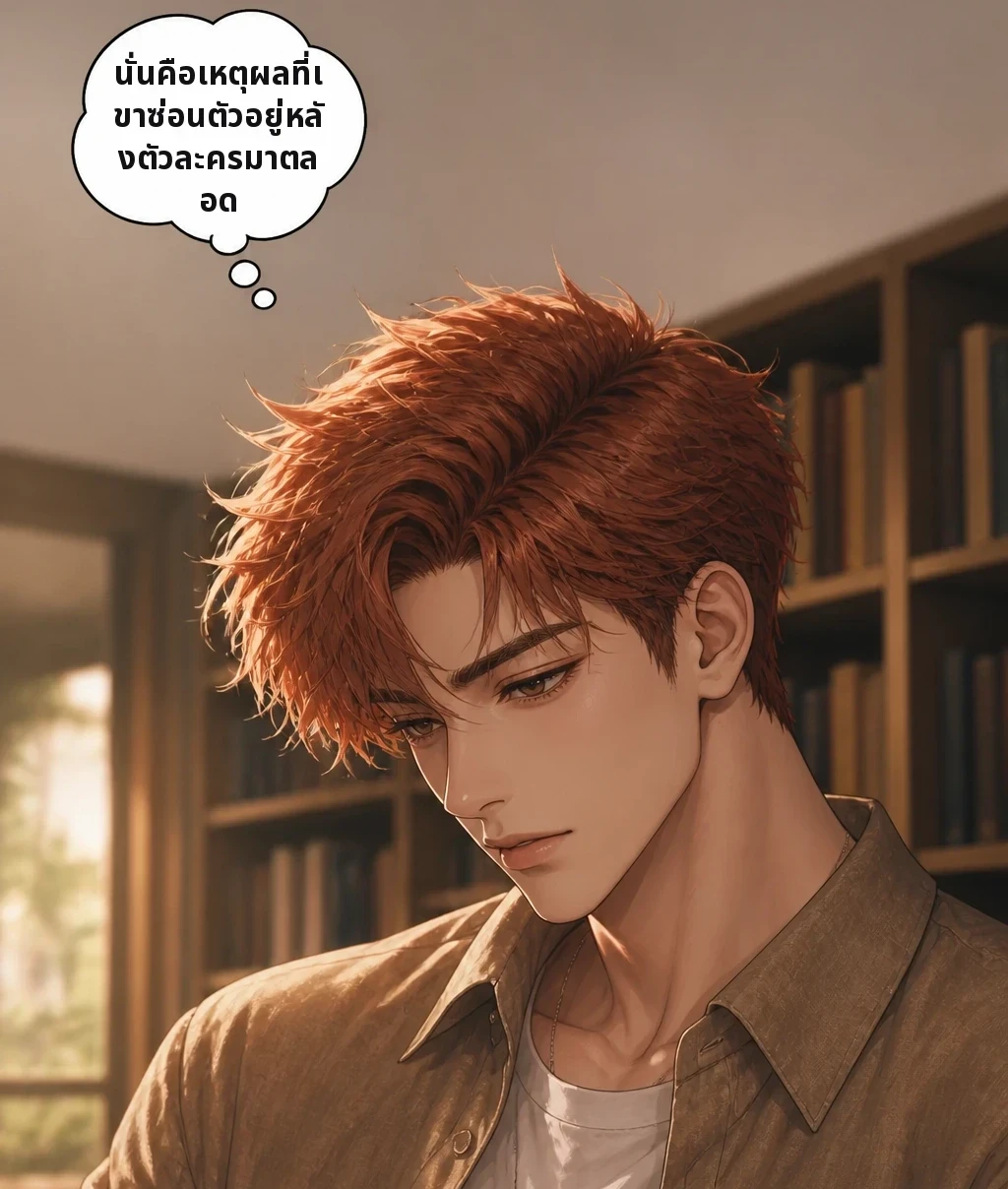 นั่นคือเหตุผลที่เขาซ่อนตัวอยู่หลังตัวละครมาตลอด