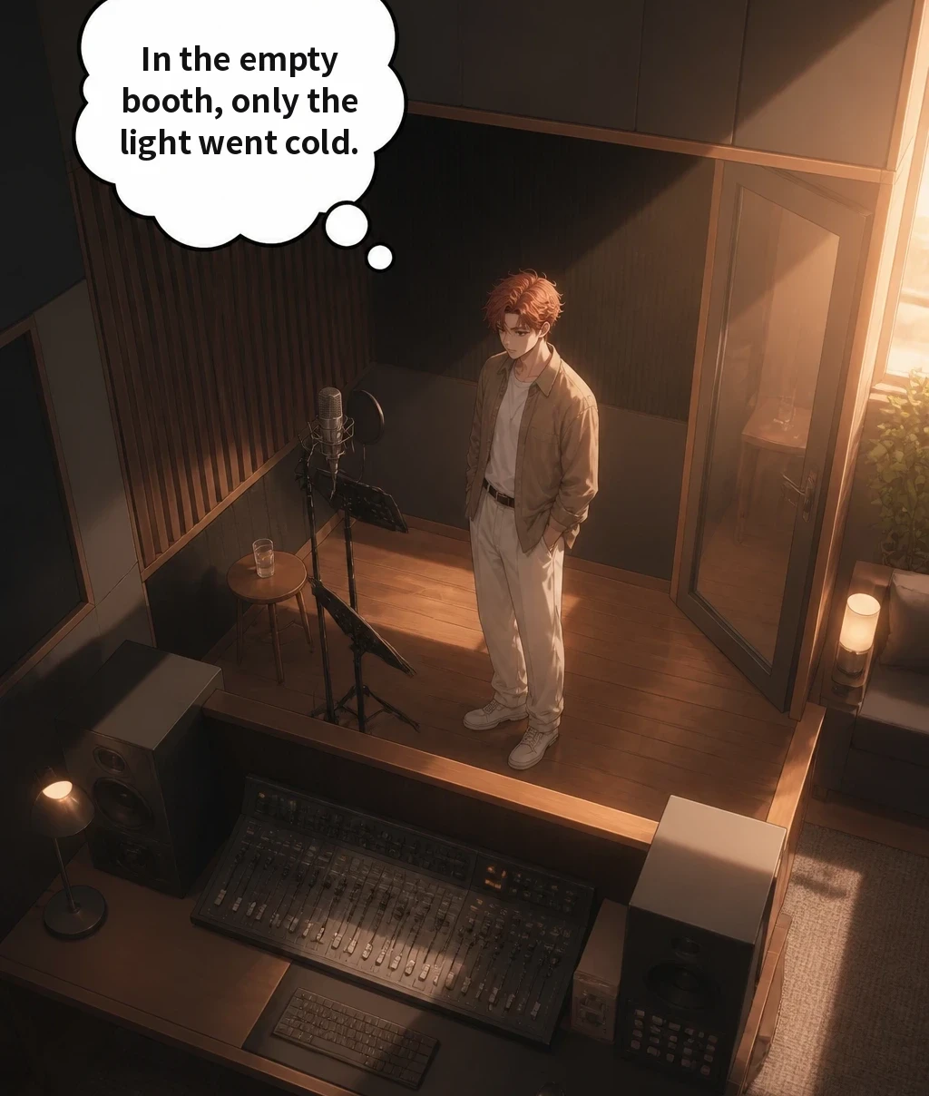 In the empty booth, only the light went cold.