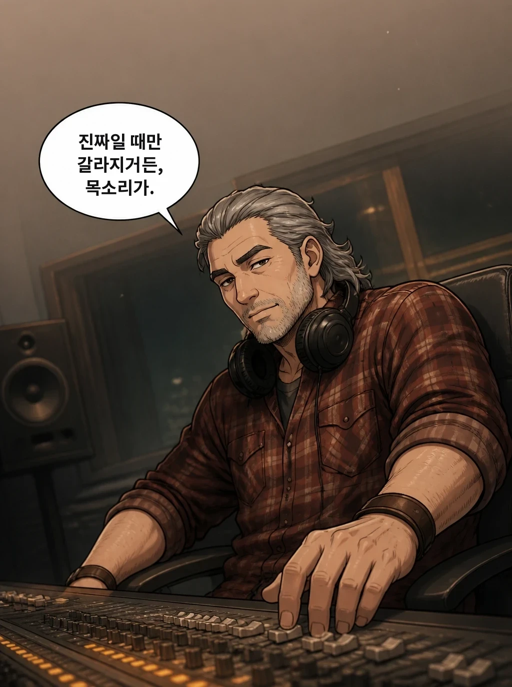 진짜일 때만 갈라지거든, 목소리가.