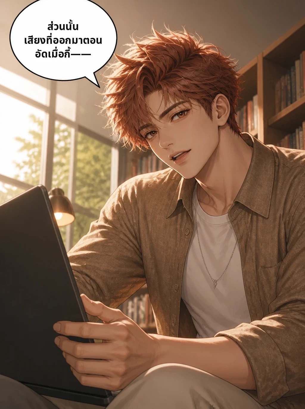 ส่วนนั้น เสียงที่ออกมาตอนอัดเมื่อกี้——