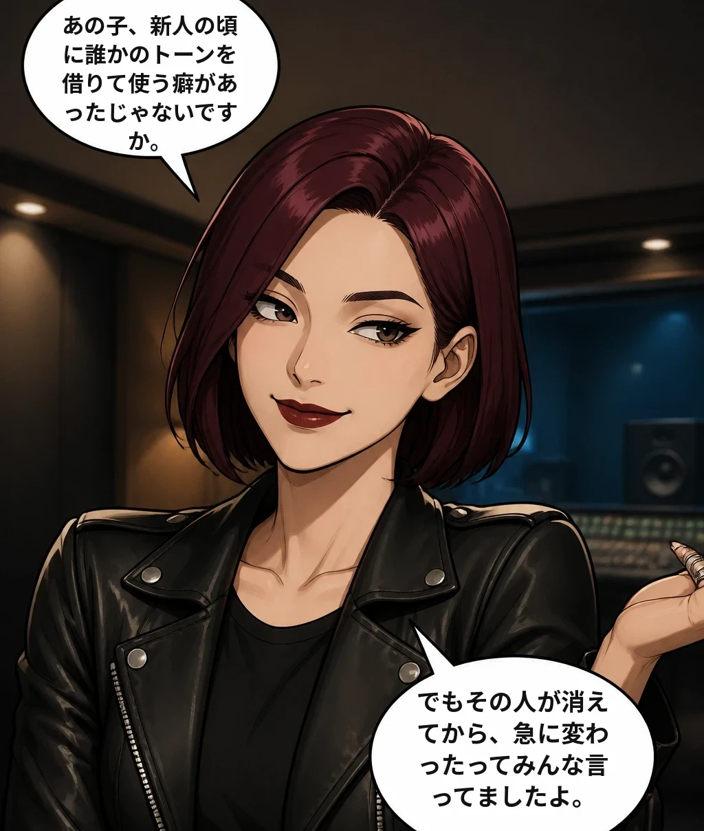 あの子、新人の頃に誰かのトーンを借りて使う癖があったじゃないですか。 でもその人が消えてから、急に変わったってみんな言ってましたよ。