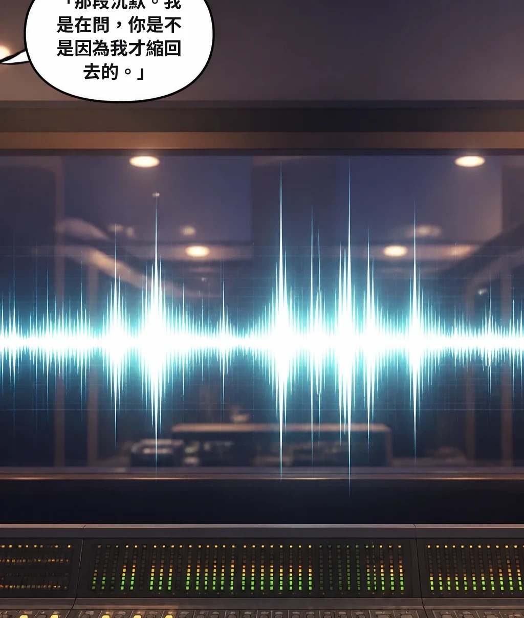 「那段沉默。我是在問，你是不是因為我才縮回去的。」