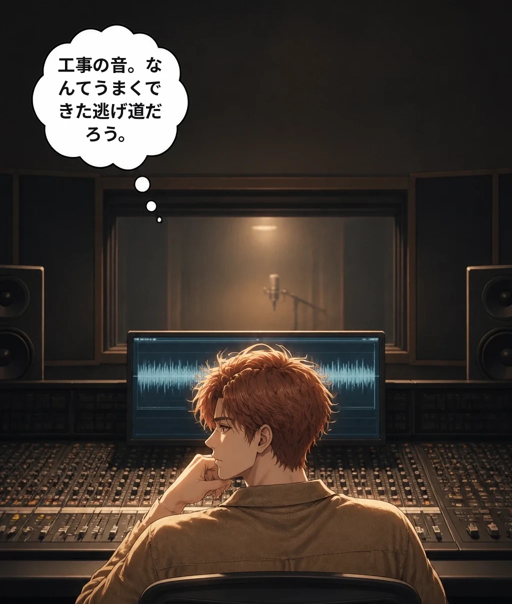工事の音。なんてうまくできた逃げ道だろう。