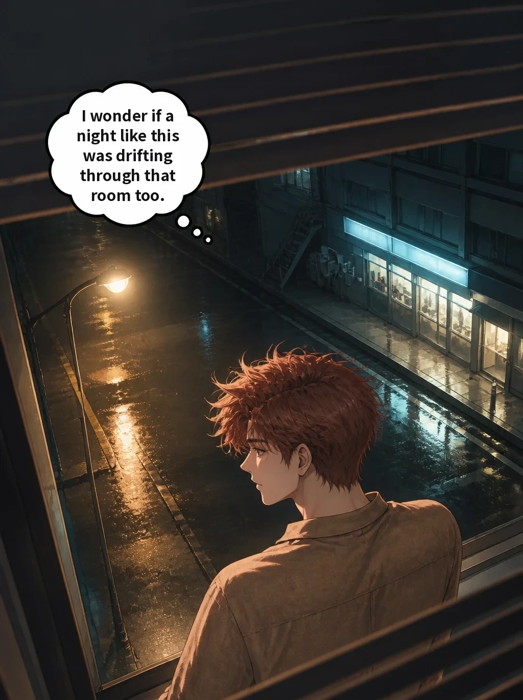 I wonder if a night like this was drifting through that room too.