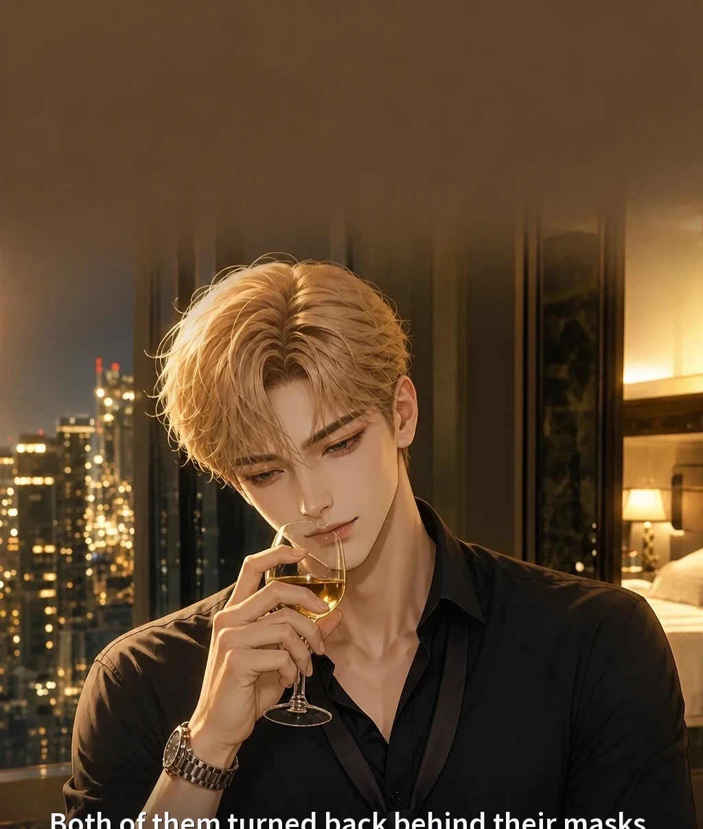 Both of them turned back behind their masks, as if by silent agreement.
