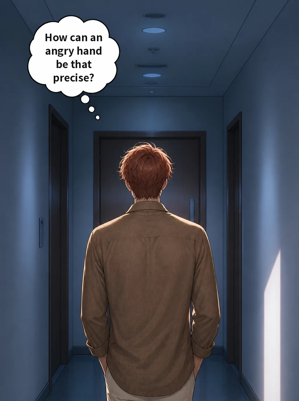 How can an angry hand be that precise?