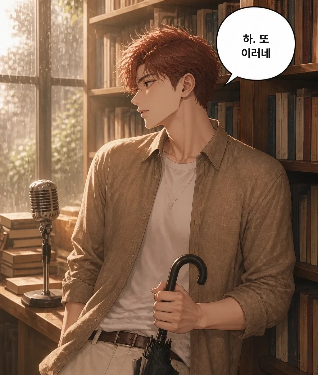 하. 또 이러네