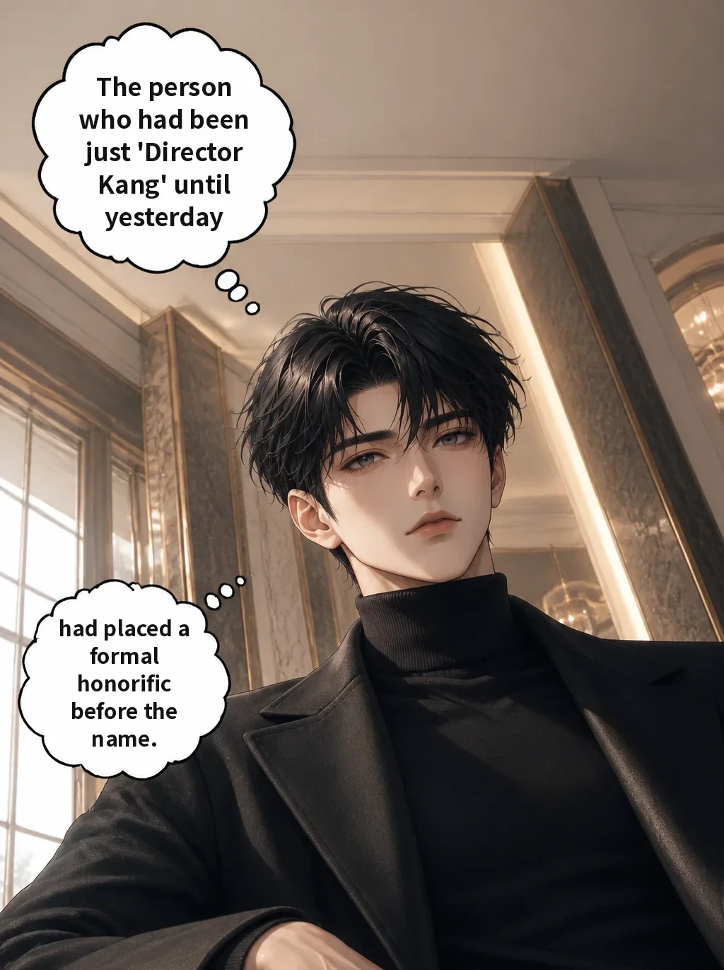 The person who had been just 'Director Kang' until yesterday had placed a formal honorific before the name.