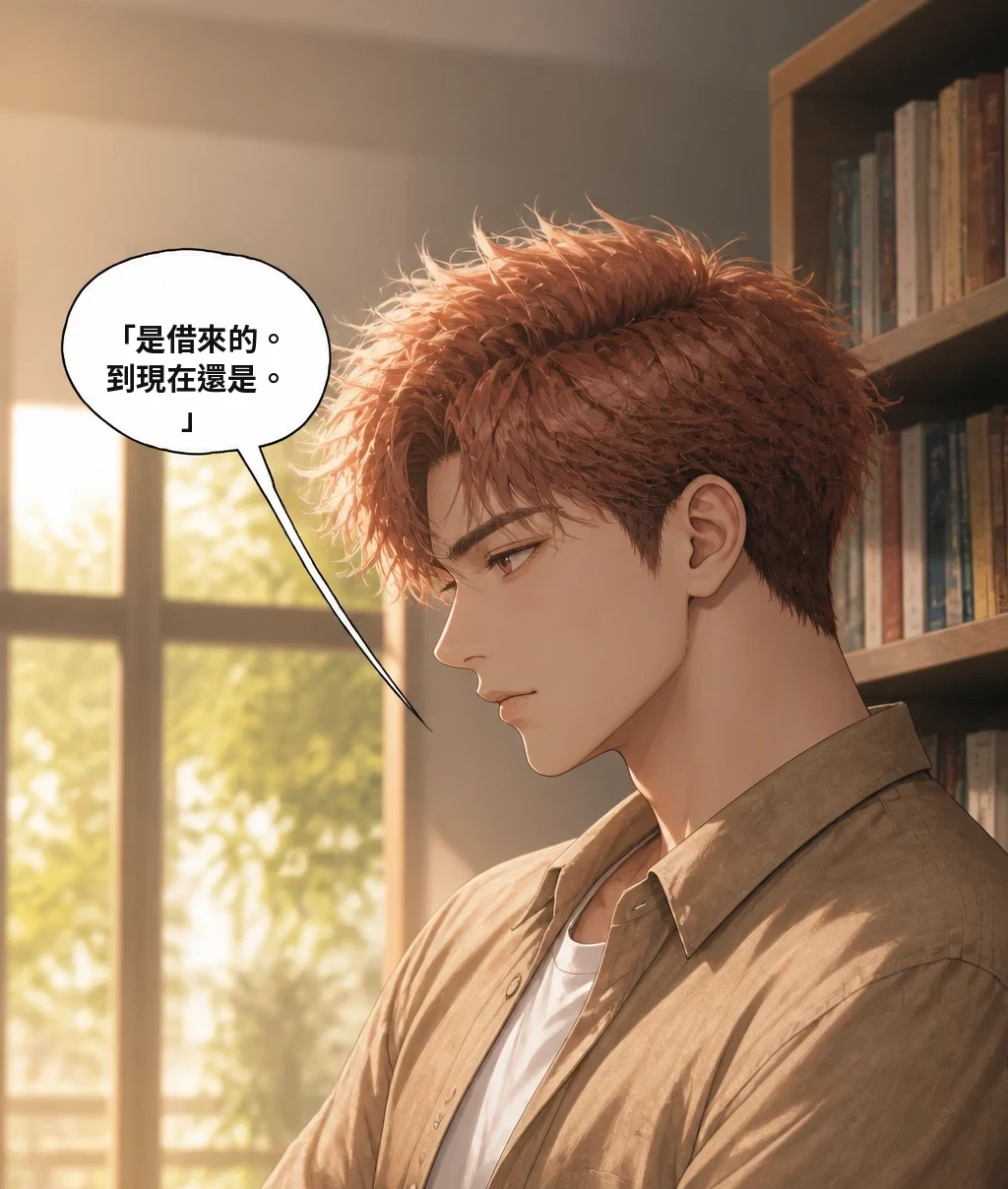 「是借來的。到現在還是。」