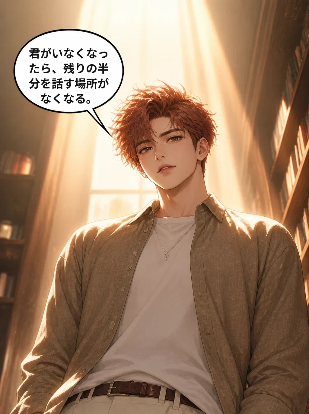 君がいなくなったら、残りの半分を話す場所がなくなる。