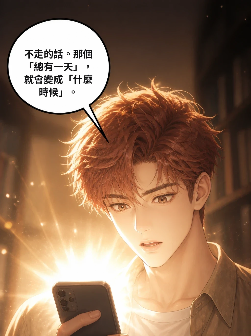 不走的話。那個「總有一天」，就會變成「什麼時候」。