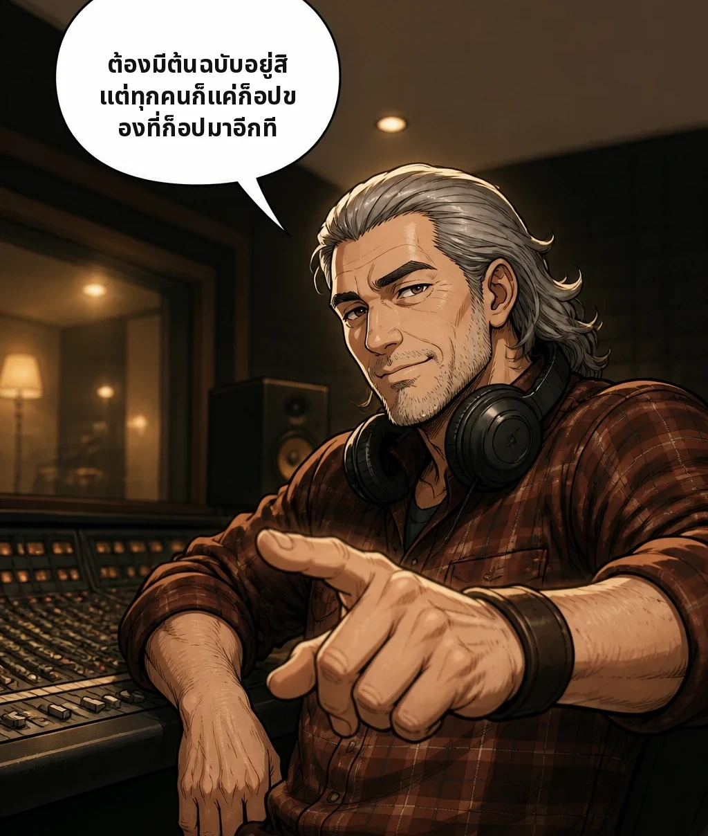 ต้องมีต้นฉบับอยู่สิ แต่ทุกคนก็แค่ก็อปของที่ก็อปมาอีกที
